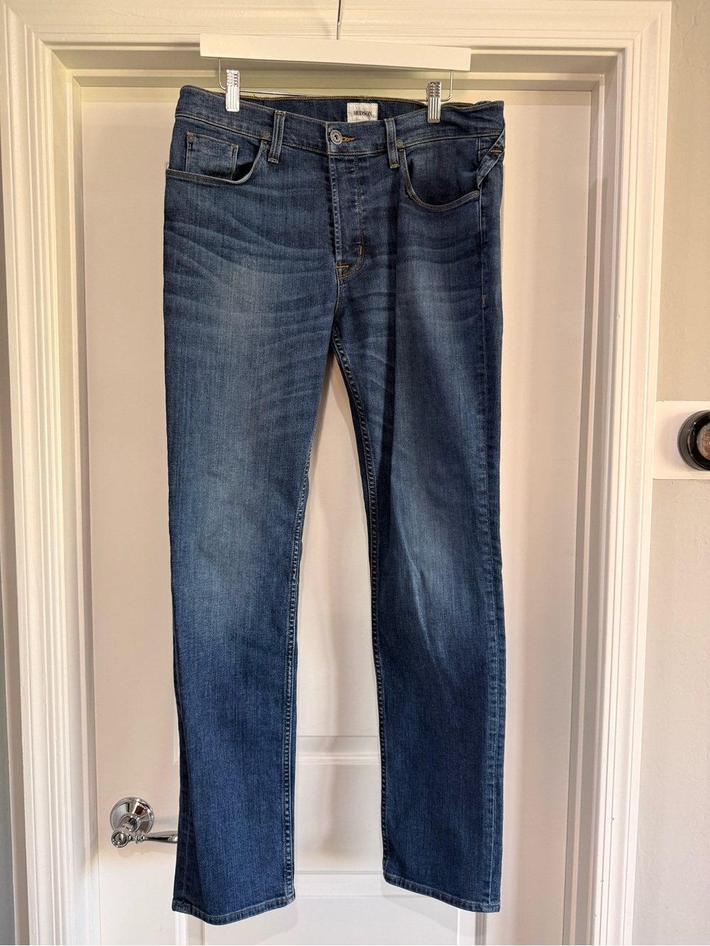 Hudson Men's Dark Blue Slim Fit Jeans
